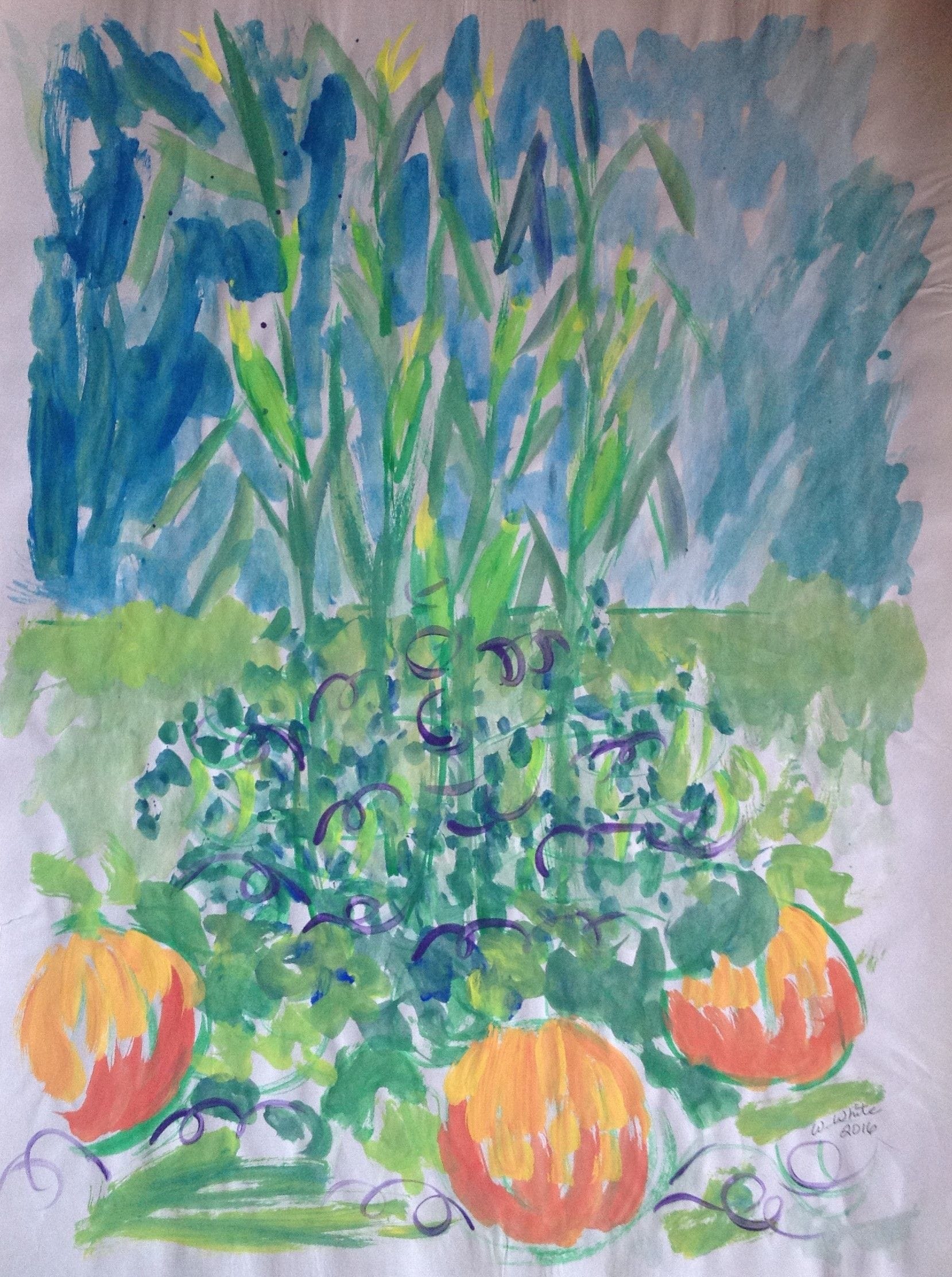 Three Sisters, 2016
Watercolor on Paper
18"W x 24"H, Walli White, artist
