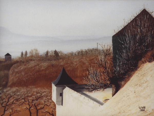 Castle #3, 1988
(Festung Hohensalzburg)
Oil on Stretched Canvas
24"W x 18"H, Walli White, artist