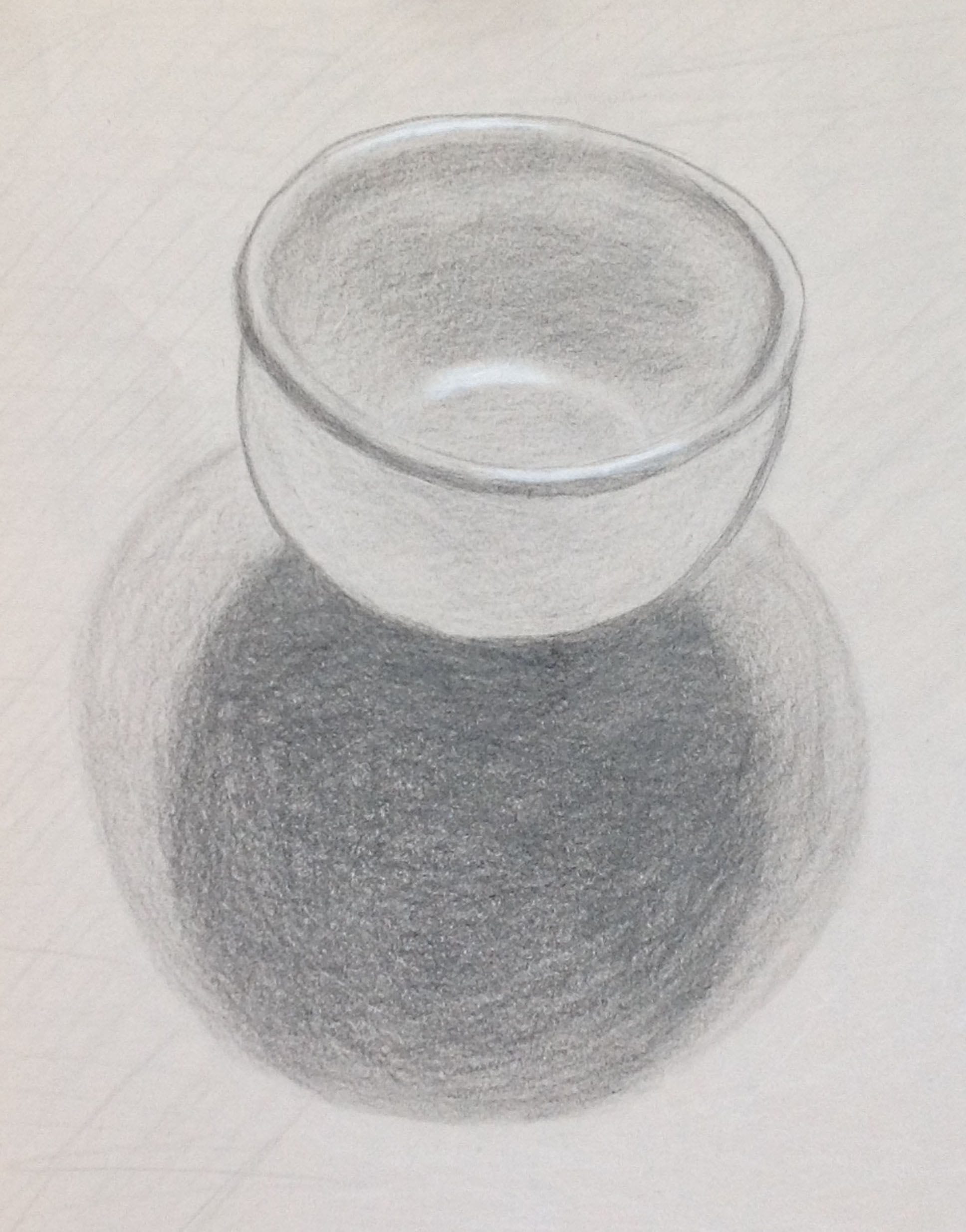 White Bowl, 2019
Colored Pencils on Paper
10"W x 8"H, Walli White, artist