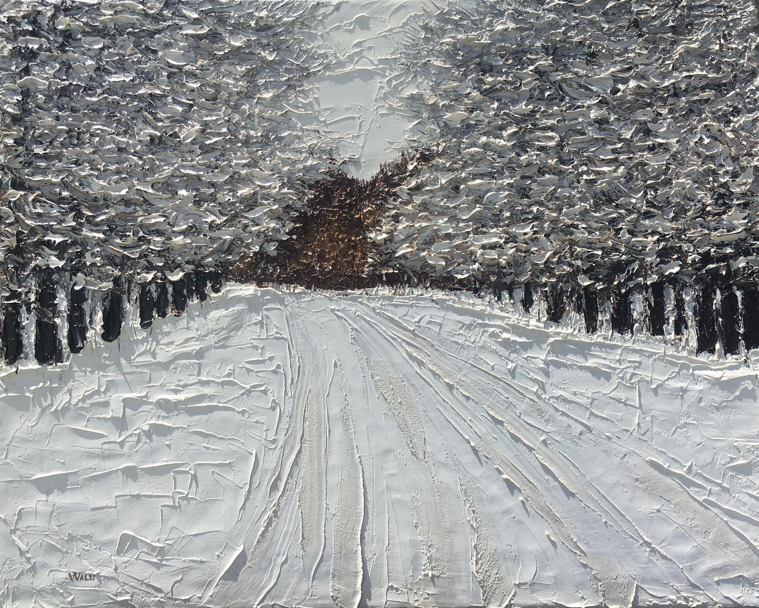 Snow Tipped, 2021
Oil on Stretched Canvas, Impasto Technique
20"W x 16"H, Walli White, artist
